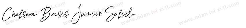 Chelsea Basis Junior Solid字体转换